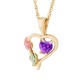 Heart with Multiple Stone Options & All Birthstones - by Landstrom's